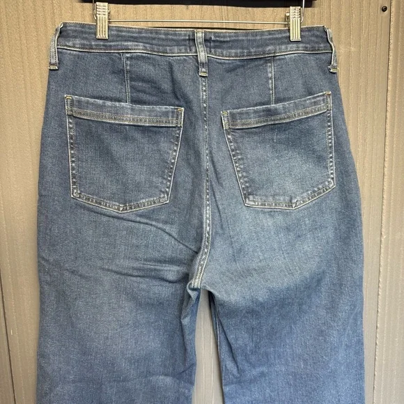 J. Crew Denim High Rise Trouser Jean Size 30 - Picture 6 of 9